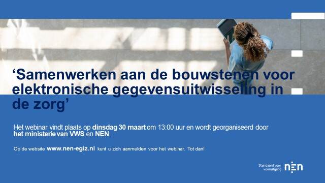 Aankondiging webinar 30 maart NEN-VWS