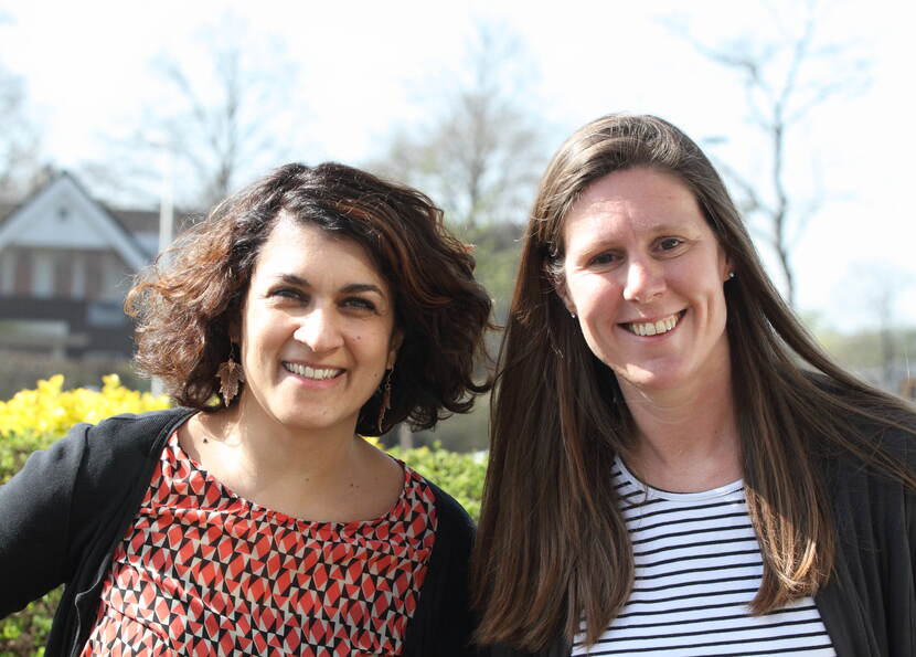 Shirin Golyardi en Mirjam van der Gugten van NEN