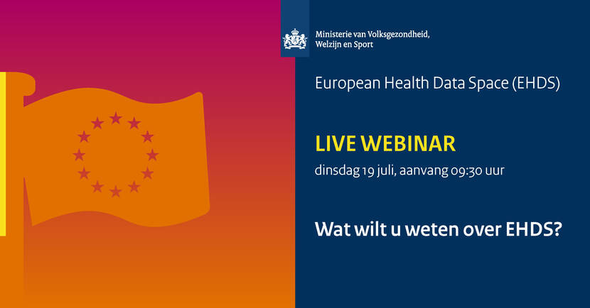 Informatie over webinar EHDS